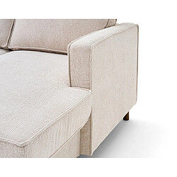 Acheter Lisa Design Jake - canapé panoramique d'angle gauche 7 places convertible avec coffre en tissu velours relief