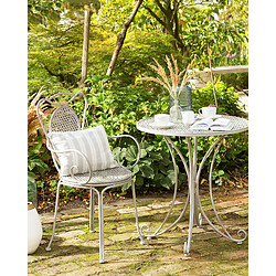 Beliani Chaise de jardin CILENTO Métal Gris