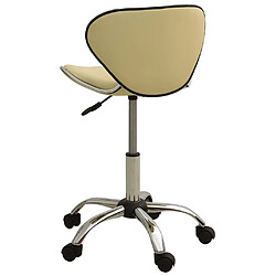 Avis vidaXL 323677 Salon Spa Stool Cream Faux Leather