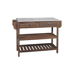 Aubry Gaspard Console en bois et zinc.