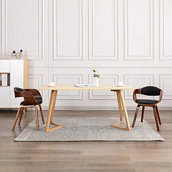 Maison Chic Lot de 2 Chaises à manger modernes,Chaises à dîner bois courbé et similicuir -MN76129