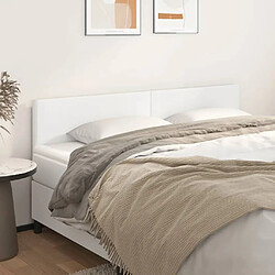 Maison Chic Lot de 2 Têtes de lit design Blanc pour chambre - Décoration de lit 80x5x78/88 cm Similicuir -MN34161