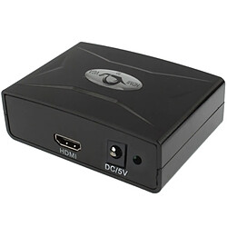 Wewoo Noir Convertisseur HDMI vers VGA avec audio FY1322