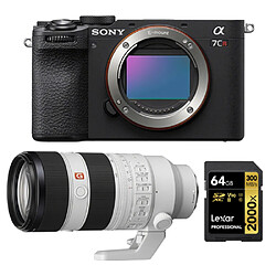 Sony Alpha a7CR (Noir) Appareil photo sans miroir +Sony FE 70-200mm f2.8 GM OSS II (SEL70200GM2)+Lexar 64GB Professional 2000x UHS-II SDXC Memory Card