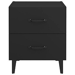 Avis vidaXL Tables de chevet 2 pcs Noir 40x35x47,5 cm