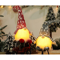 C286 2pcs poupée de poupée sans visage de Noël avec lampe fenêtre décoration scène dollar poupée de noël décoration de bureau