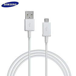 Câble Micro-USB Samsung ECB-DU4EWE 1.5 mètre Blanc pour Samsung SM-J327 Galaxy J3 2017