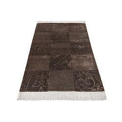 Avis Vidal Tapis de laine 155x84 brun Darya