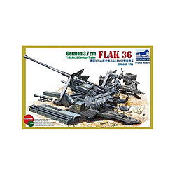 Bronco Models Maquette Canon German 3.7cm Flak 36 With Sd.ah.52 Carriage Trailer