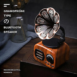 Universal Retro Radio Bluetooth Sound Amplifier Portable Mini Wireless Play|Bookshelf Speakers(Mahogany)