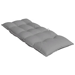 Maison Chic lot de 2 Coussins Confort,Coussins de chaise à dossier haut gris tissu oxford -GKD64423 pas cher