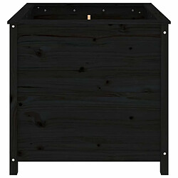 Acheter Maison Chic Jardinière,Bac à fleurs - pot de fleur noir 82,5x82,5x78 cm bois massif de pin -GKD60442