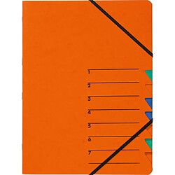 PAGNA trieur 'EASY', A4, carton, 7 compartiments, orange ()