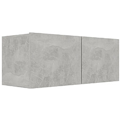 Avis vidaXL Ensemble de meubles TV 6 pcs Gris béton Bois d'ingénierie