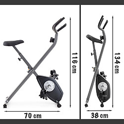 ProForm Vélo d appartement interieur pliable X-bike 110 Fitness 10 résistance selle réglable pas cher