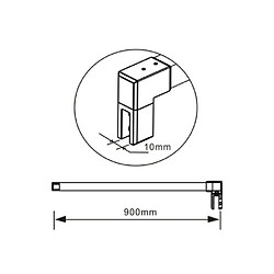 Barre de fixation 90cm