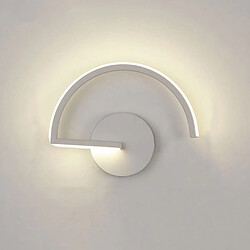 Stoex Applique Murale Led Blanc Applique Murale Simple Et Moderne Lampe Murale D'Intérieur Led Pour Salon, Couloir, Chambre À Coucher, (Blanc Chaud)