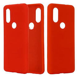 Wewoo Coque Souple Protection antichoc en silicone liquide de couleur solide pour Motorola One Vision & P40 rouge