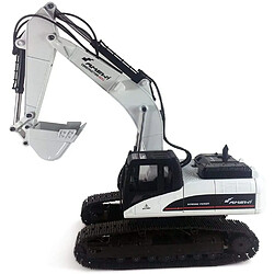 Avis Excavateur Engin de Terrassement Full Metal 3 en 1 RC V4 1:14 2,4 GHZ Blanc