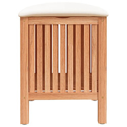 Acheter vidaXL Tabouret de salle de bain 40,5x40x52 cm Bois massif de noyer