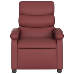 Avis Maison Chic Fauteuil inclinable,Fauteuil luxe de relaxation Rouge bordeaux Similicuir -MN38032