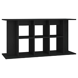 vidaXL Support pour aquarium noir 120x40x60 cm bois d'ingénierie