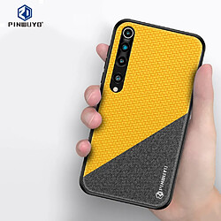 Coque en TPU + PU jaune pour votre Xiaomi Mi 10/Mi 10 Pro