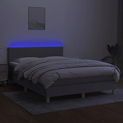 Acheter Sommier à lattes,Cadre à lattes de lit et matelas et LED pour Adulte Gris clair 140x200 cm -MN78711