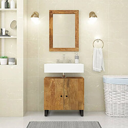 Maison Chic Armoires + meuble-lavabo| Ensemble de 2 meubles salle de bain bois de manguier massif -GKD36680