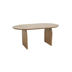 Aubry Gaspard Table ovale en acacia.