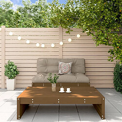 Maison Chic Salon de jardin 2 pcs avec coussins - Table et chaises d'extérieur - Mobilier/Meubles de jardin Moderne marron miel bois massif -MN98288