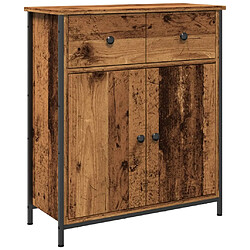 vidaXL Buffet vieux bois 70x30x80 cm bois d'ingénierie