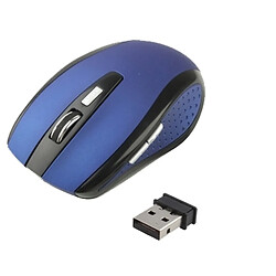 Wewoo Souris sans fil bleu Optique Sans 6D de 2,4 GHz 800 ~ 1600 DPI avec Mini Récepteur USB, Plug and Play, Distance de Travail 10 Mètres pas cher