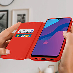 Avis Avizar Housse Honor 9A Clapet Porte-cartes Fonction Support Fin et Élégant Rouge