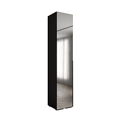 Abiks Meble Inova 1 Armoire avec miroir et portes battantes 236,7/50/47 1 Portes (nero/nero)