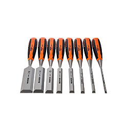 BAHCO Set de 8 ciseaux a bois avec coffret en bois 424P-S8-EUR