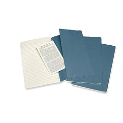 Avis Moleskine Cahier ligne grand format brisk bleu set de 3