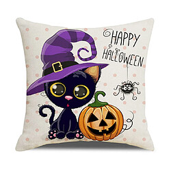 P116 4PCS 45 * 45cm Halloween motif dessin animé taie d'oreiller de vacances à la maison de décoration taie d'oreiller casse-coussin coussin coussin