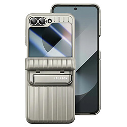 I-Blason Coque pour Samsung Galaxy Z Flip 6 Robuste Béquille Support Vidéo Gris