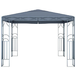 Avis Maison Chic Tonnelle | Pergola avec guirlande lumineuse à LED 300x300 cm Anthracite -GKD10979