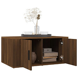 Avis vidaXL Table basse Chêne marron 80x50x36 cm Bois d'ingénierie