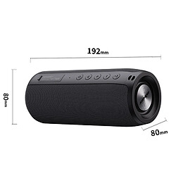 Acheter Universal Haut-parleur Bluetooth noir, temps de veille mensuel et port audio de lecture assistée par subwoofer, facile à transporter.(Le noir)