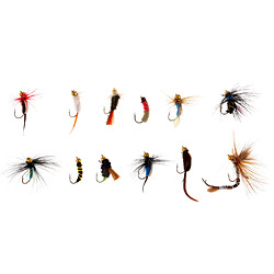 12x Mouches de Pêche Simulation Insectes Nymphes Pêcheur Equipement