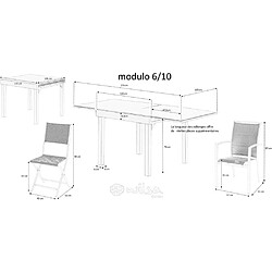 Avis Wilsa Garden Ensemble MODULO 6/10p en aluminium et 10 fauteuils en aluminium et textilène