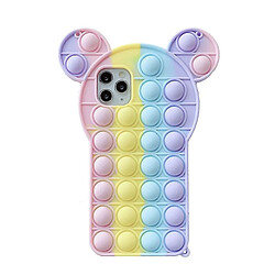 Universal Push Pop Bear Shape Silicone Case pour iPhone 11