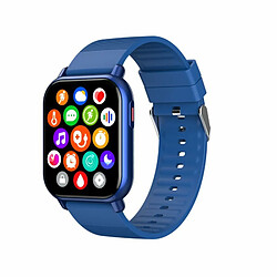 Montre Smart Watch 1.85 Hd Écran Sang Oxygène Surveillance De La Température Corporelle Charge Magnétique Montre-Bracelet Bleu