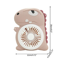 Acheter Ventilateur Mains Libres Portable Ventilateur de Dinosaure de Dessin Animé USB Personnel Ventilateur Portable 3s Refroidissement Rapide pour les Sports de Voyage de Bureau pour Enfants