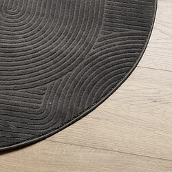 Avis vidaXL Tapis IZA poils courts style scandinave anthracite Ø 100 cm