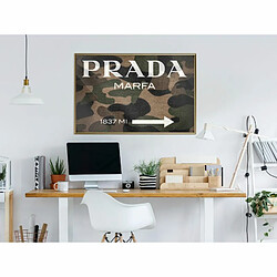 Paris Prix Affiche Murale Encadrée Prada Camo 90 x 60 cm Or