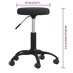 vidaXL Tabouret de massage Velours Noir pas cher